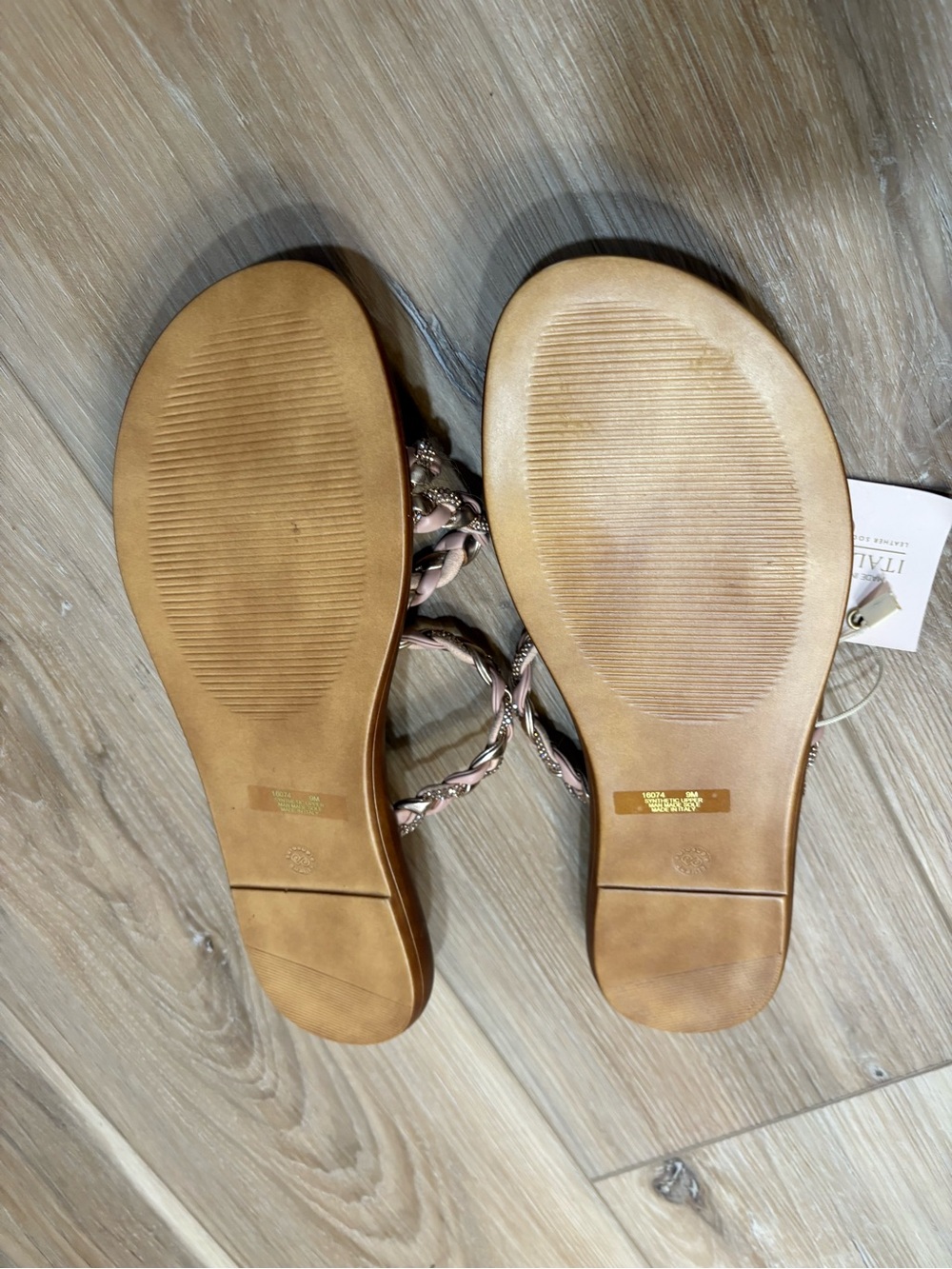 Mariella Braided Leather Slide Sandals in Pink - Picture 3 of 3
